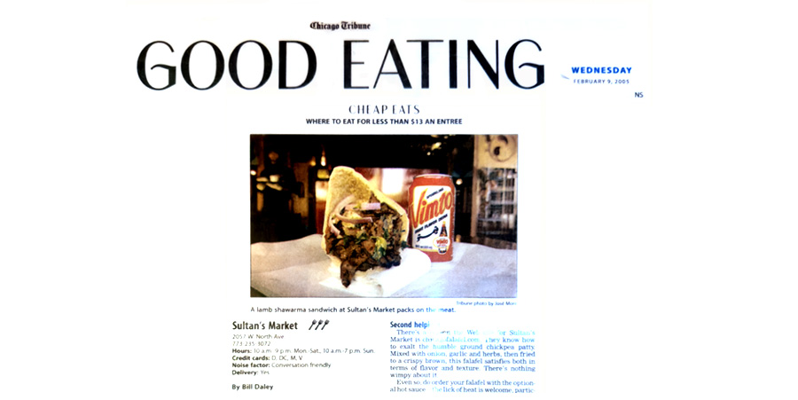 Chicago Tribune article: Good Eating Cheap Eats Sultan'sMarket