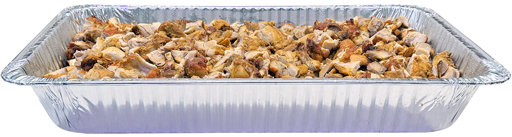 Chicken shawarma tray for Middle Eastern catering in Chicago