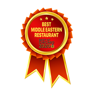 Best Middle Eastern Restaurant in Chicago award badge for Sultan’s Market from the Chicago Reader