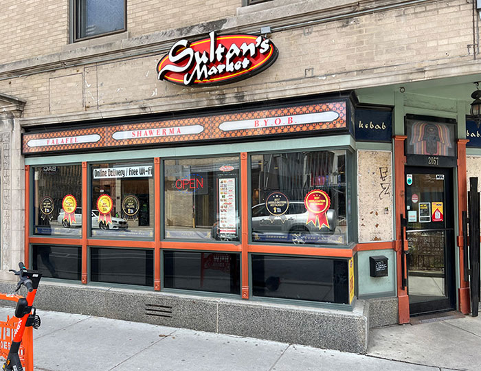 A view of Sultan's Market Store front at Wicker Park